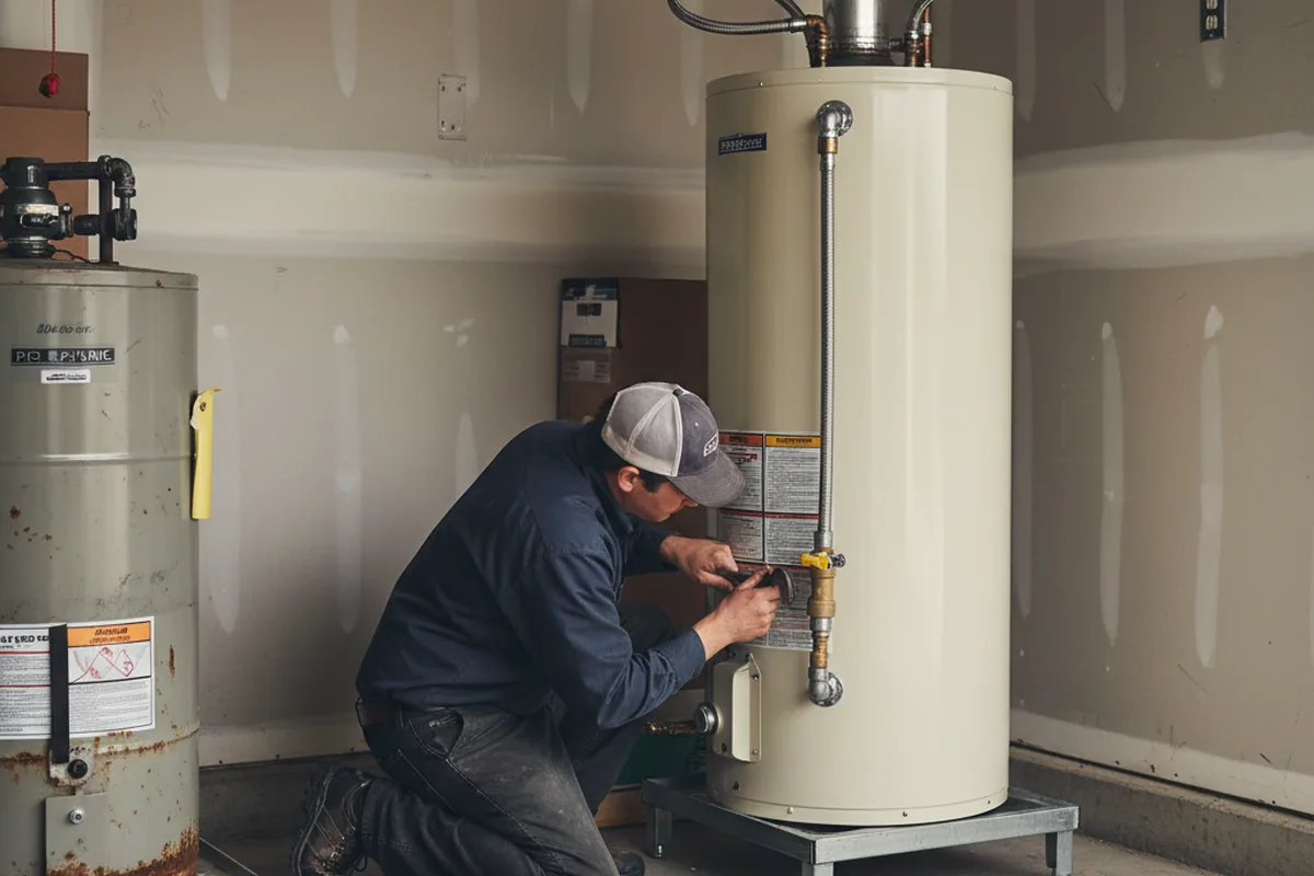 Water heater and shutoff valve replacement in Torrance